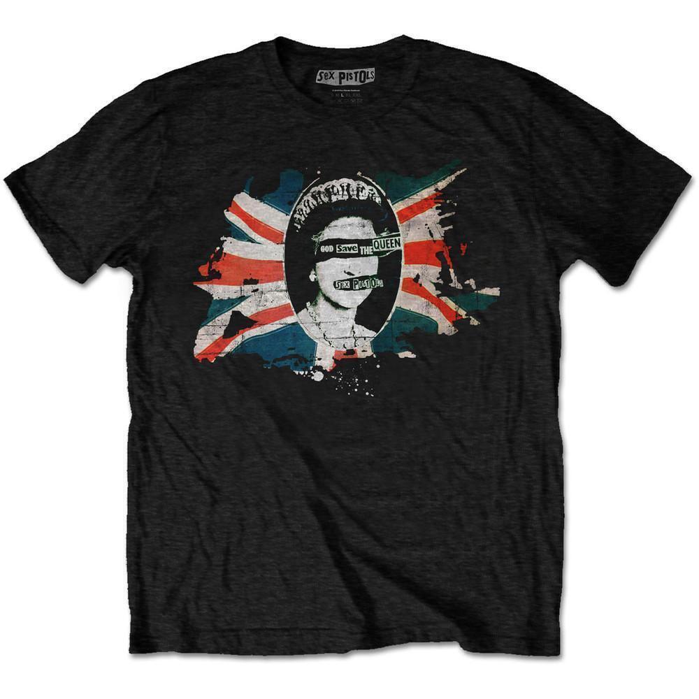 Sex Pistols Unisex T Shirt God Save The Queen Black